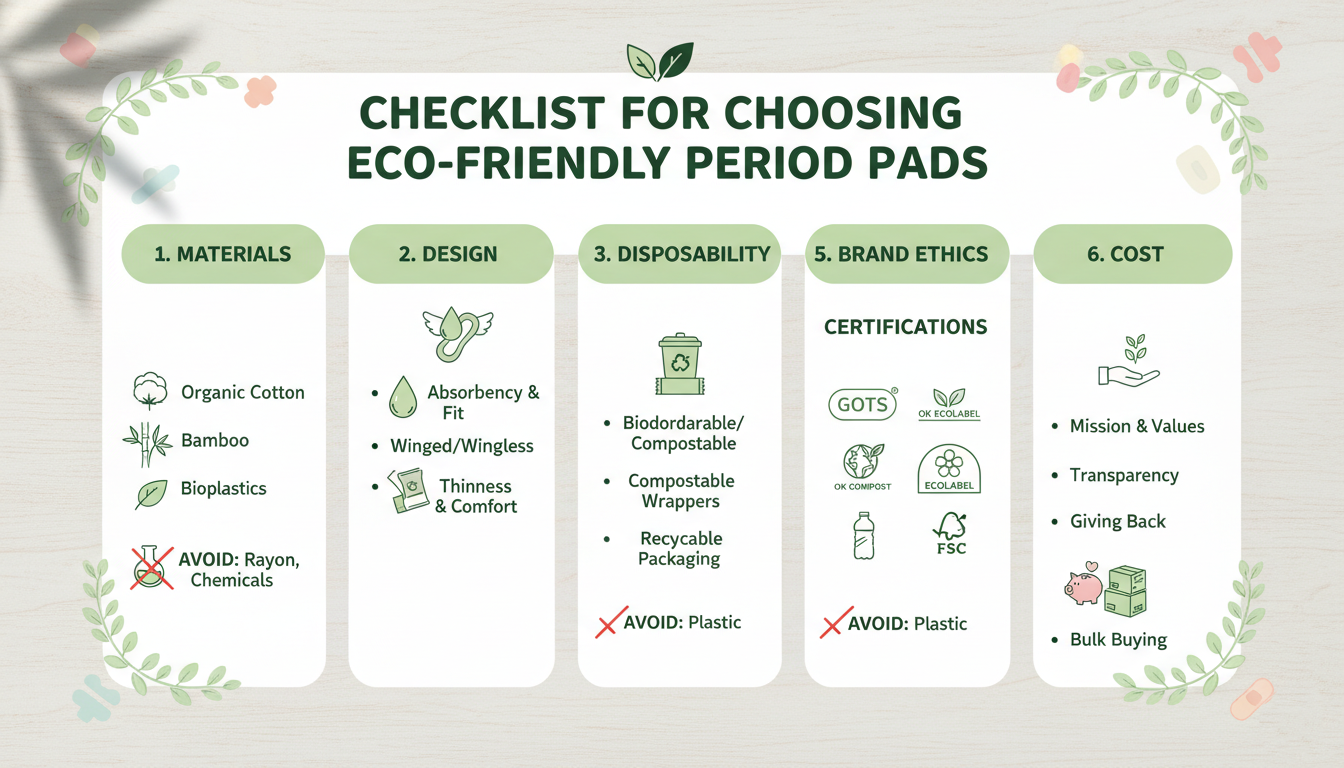 What to Look for in Eco-Friendly Period Pads? (Checklist ; Seasonal Trends)