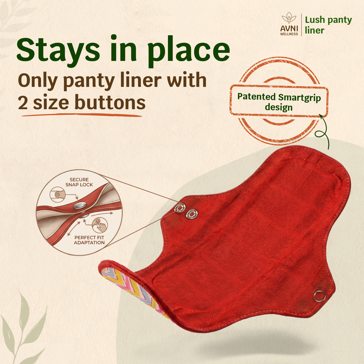 Lush Reusable Panty Liners - Non Disposable Panty Liners