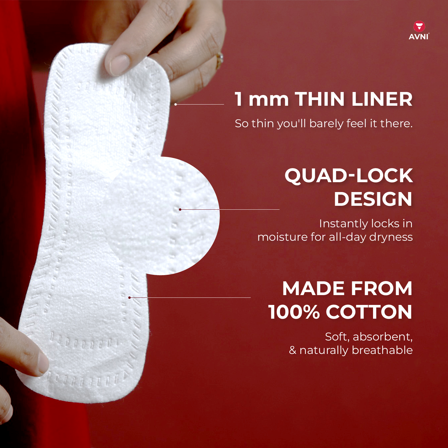 Panty Liners - Disposable Cotton pads (pack of 6)