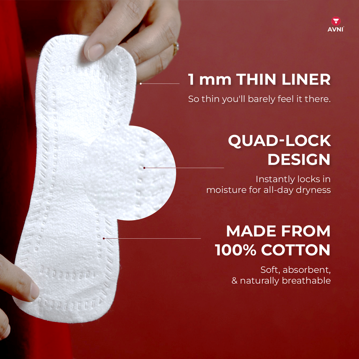 Panty Liners - Disposable Cotton pads - BUY2AT299