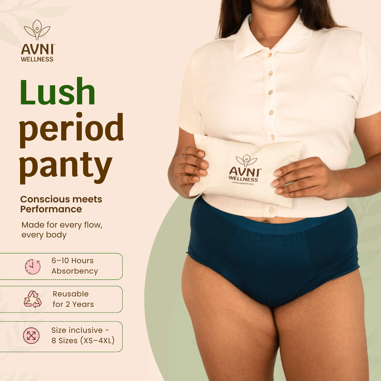 Avni Wellness Reusable Period Panty Blue - Benefits