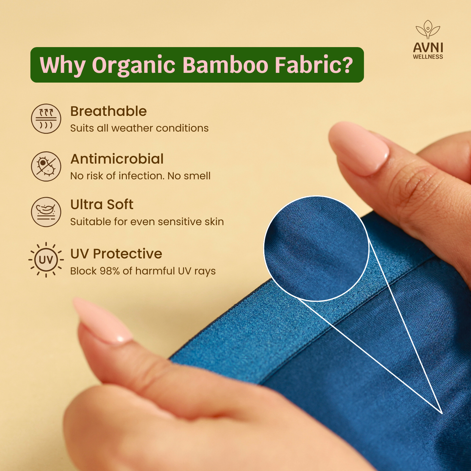 Reusable Period Panty with Stain Remover Organic Bamboo Fabric