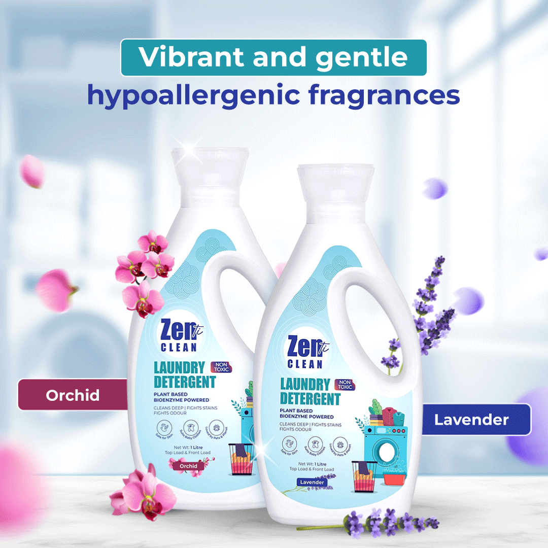 Avni Wellness Zenti clean laundry detergent gentle fragrances