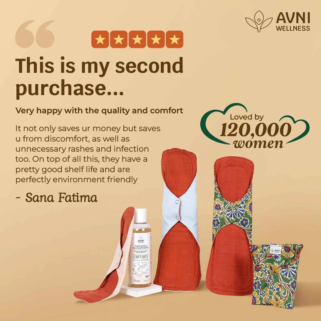 Lush Reusable Cloth Pads with Stain Remover (200ml)