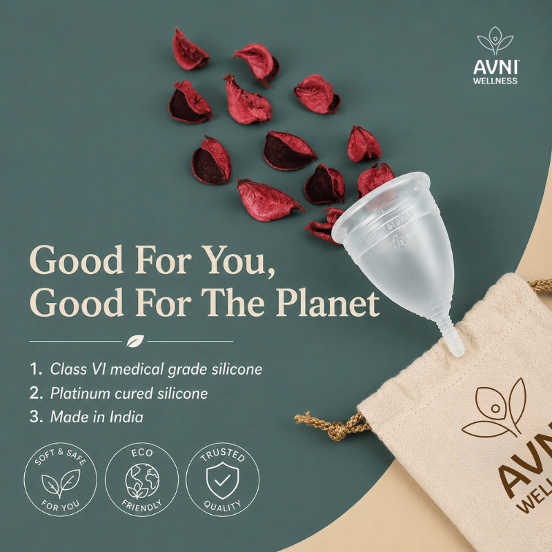 Menstrual Cup + Wash (Cleaner) - Biotested Menstrual Cup