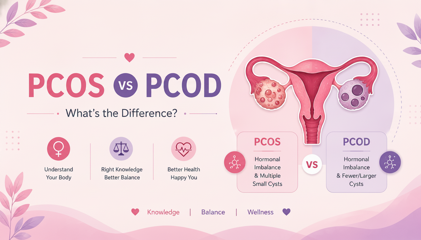PCOS vs PCOD - They're Not the Same Thing, Here's the Difference