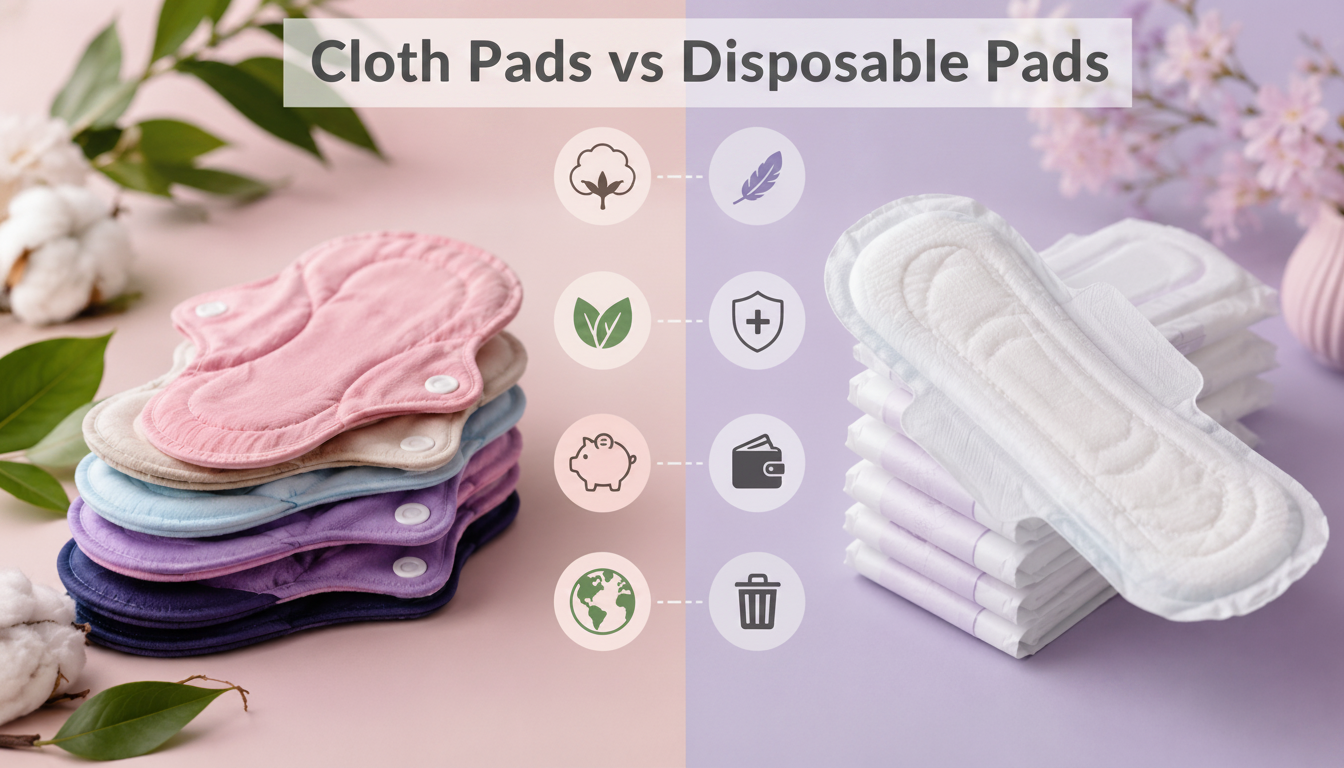 Cloth Pads vs Disposable Pads: An Honest Comparison of Comfort, Hygiene, Cost, and Sustainability