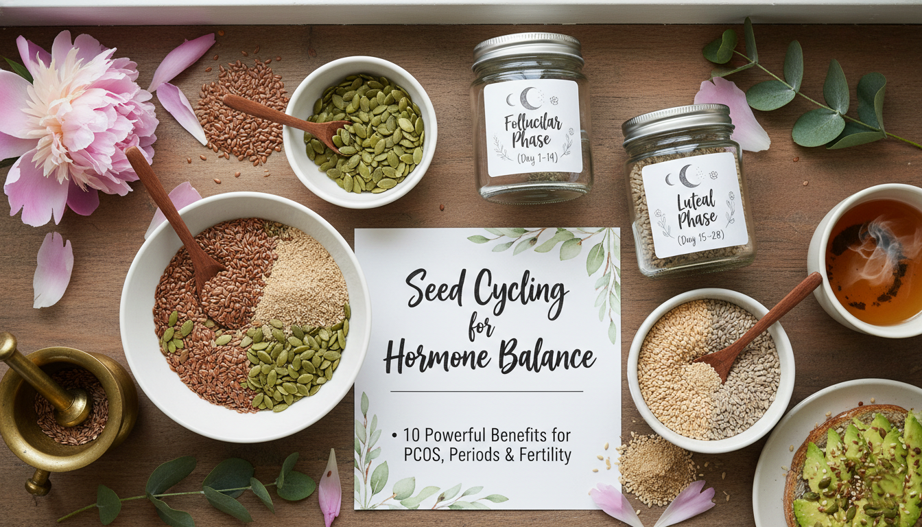 Seed Cycling for Hormone Balance: 10 Powerful Benefits for PCOS, Periods & Fertility