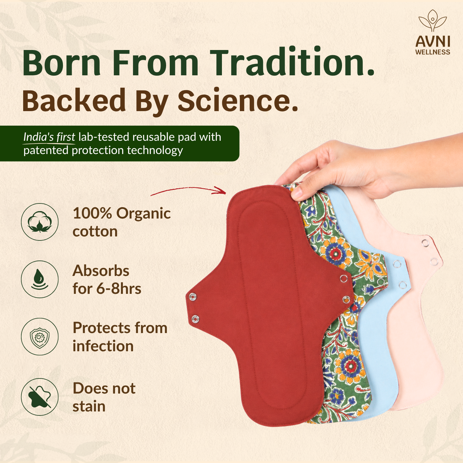 Lush Reusable Cloth Pads - Non Disposable Pads