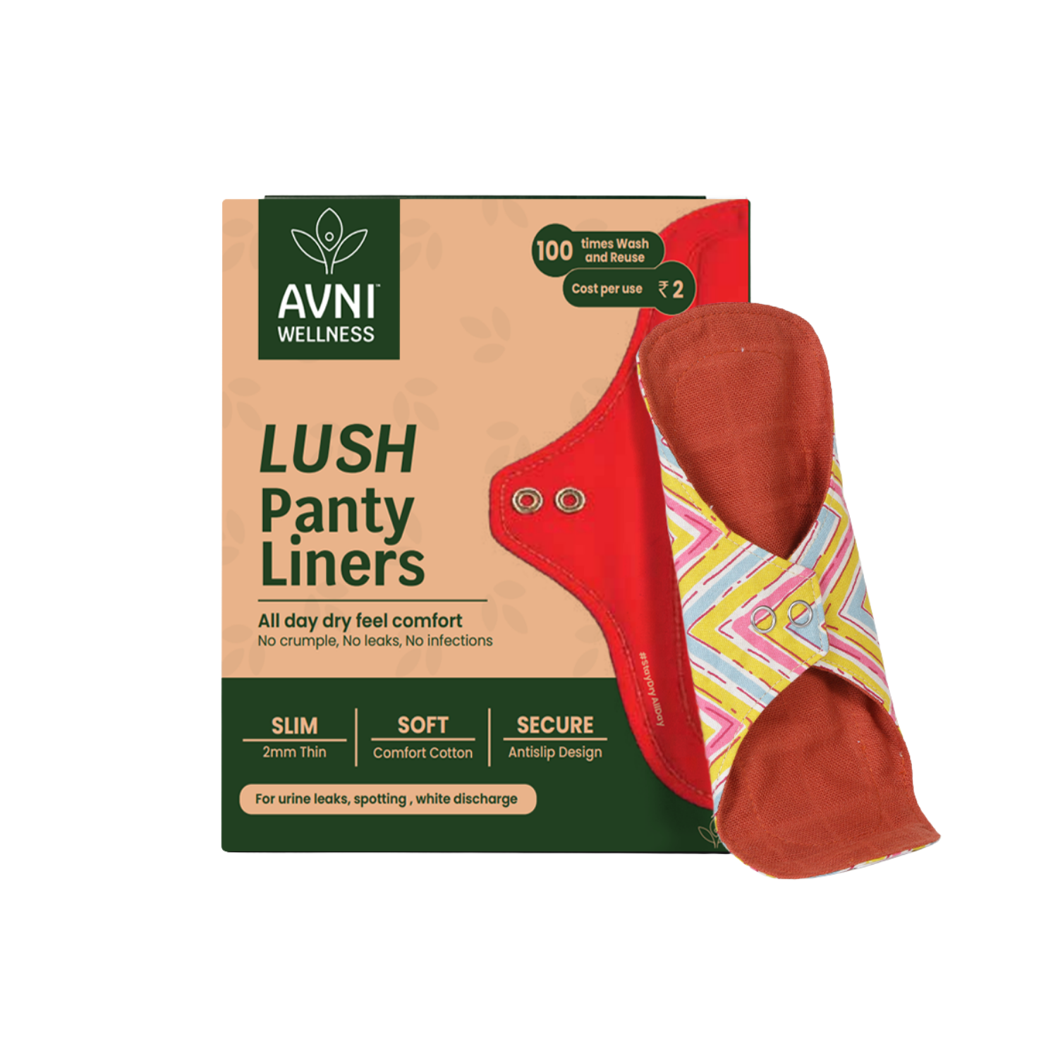 Lush Reusable Panty Liners - Non Disposable Panty Liners