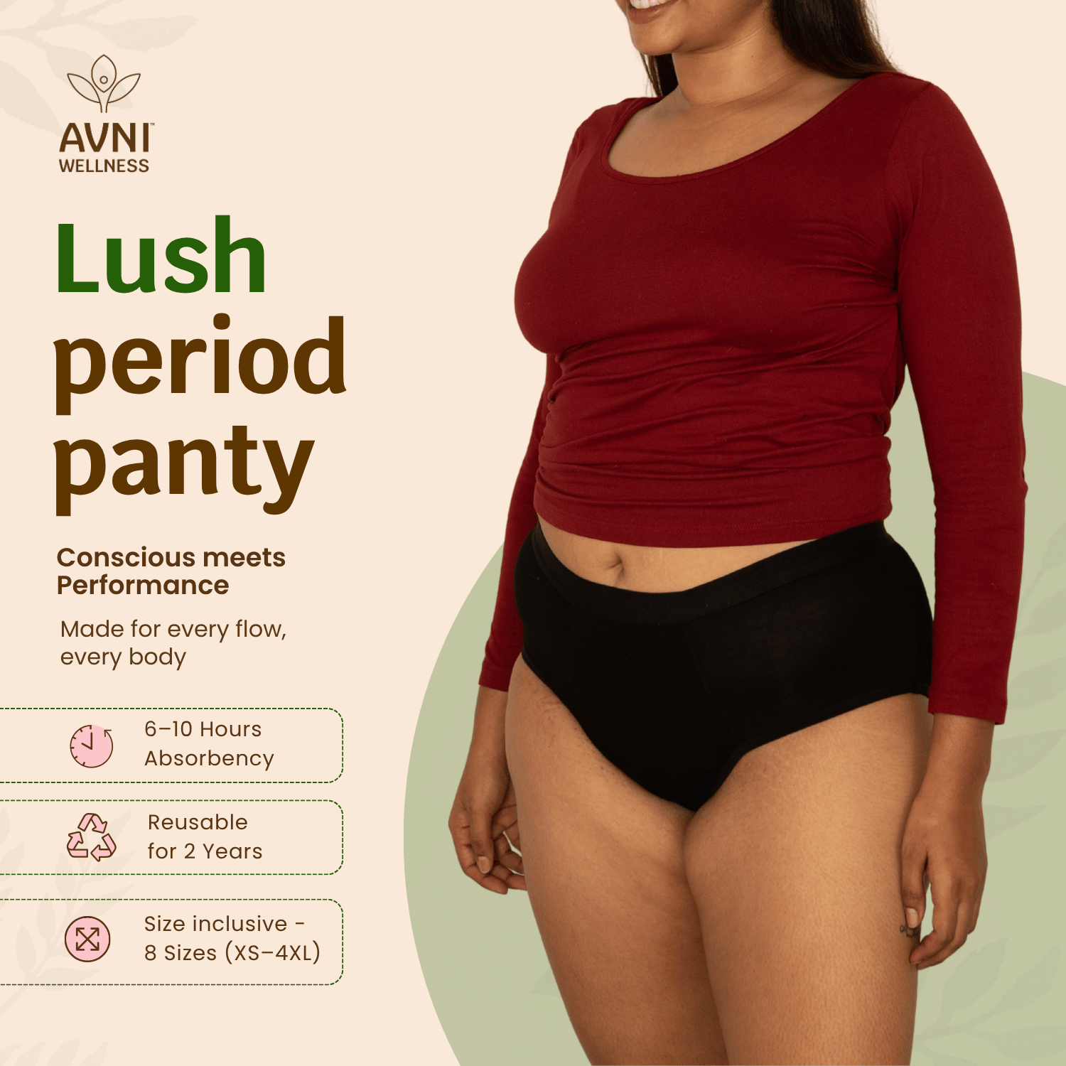 Lush Reusable Period Panty with Stain Remover (200ml)