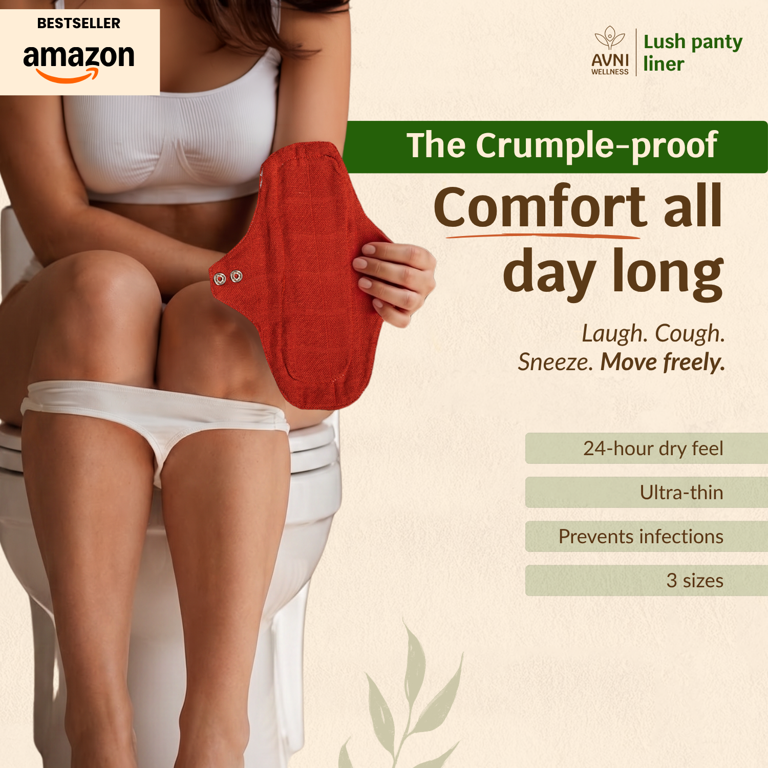 Lush Reusable Panty Liners - Non Disposable Panty Liners