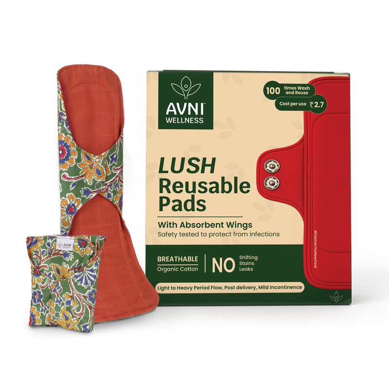 Lush Reusable Cloth Pads Trial Pack | washable period pads