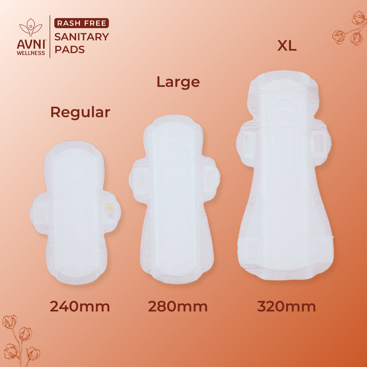 Rashfree, Ultra-thin Sanitary Pads