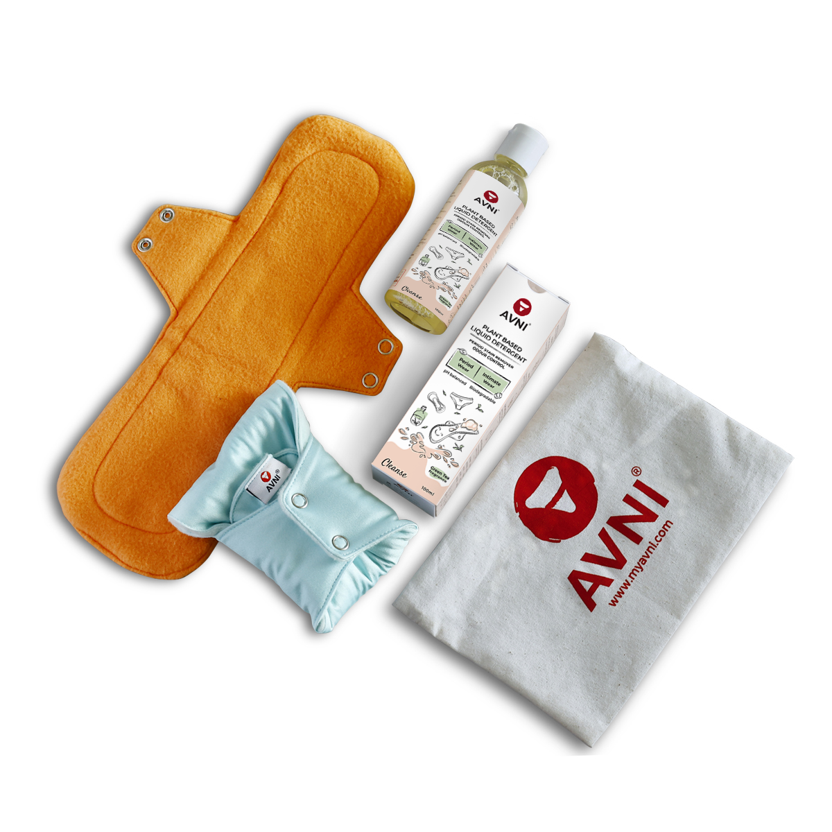 Fluff Reusable Period Pads + Stain Removing Detergent