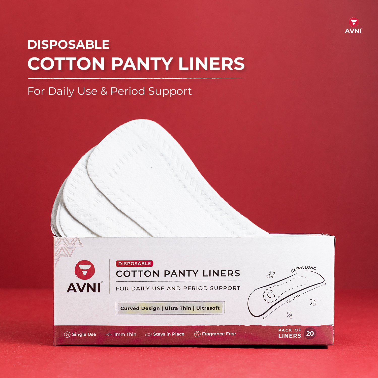 Avni Wellness Cotton Panty Liners Disposable