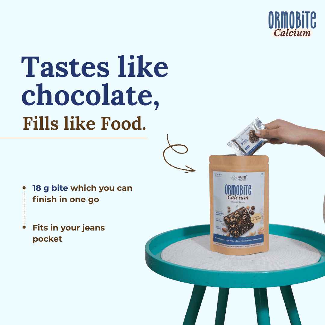 ORMOBITE Calcium Snack Bites for Bone Health, 10 bites(18 g each) view 4