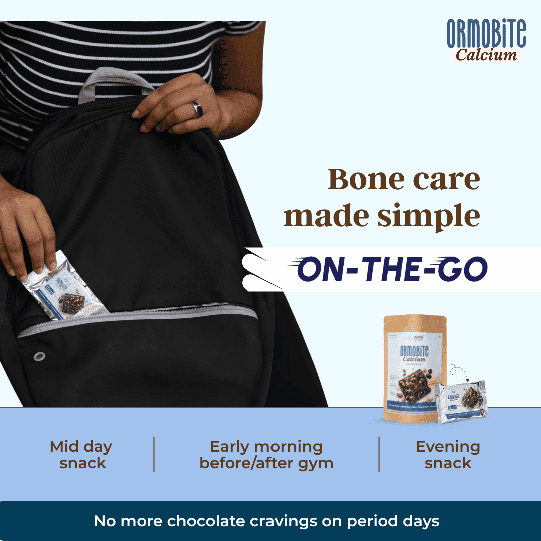 Ormobite Calcium Snack Bite Avni Wellness on the go
