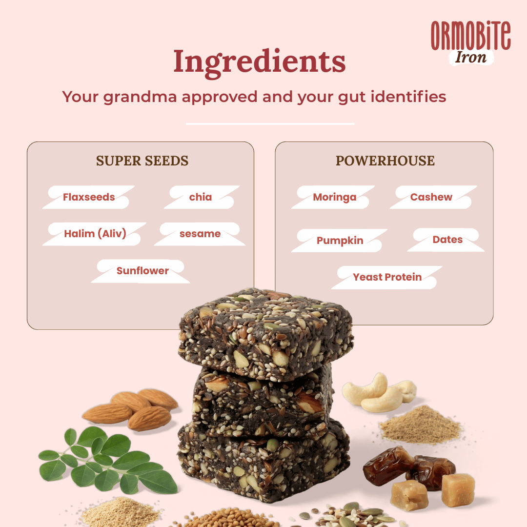 ORMOBITE Iron Boost Snack Bites - 10 bites (18 g each) view 6