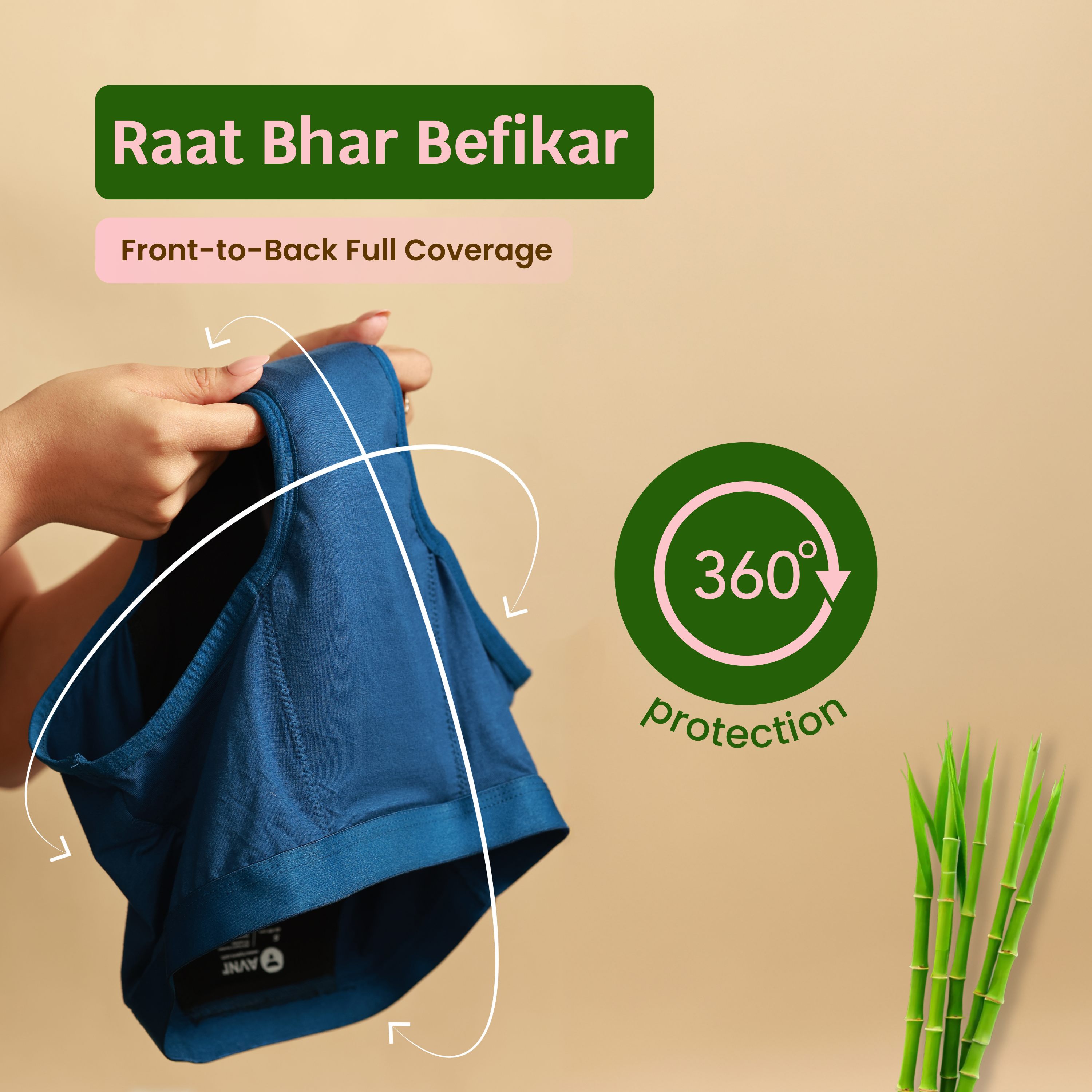 Reusable Period Panty with Stain Remover Avni Wellness 360 Protection